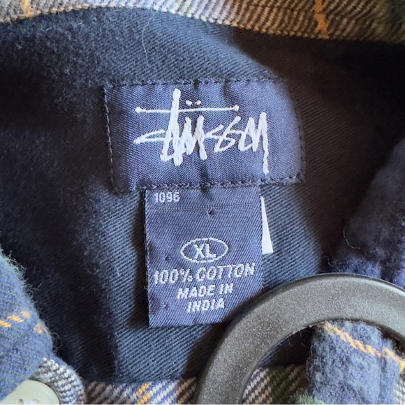 Vintage Stussy Plaid Button Down Shirt - Picture 13 of 13